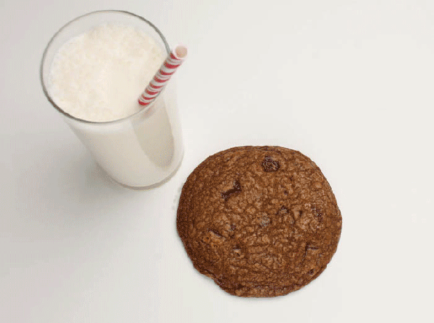 Cookie and milk